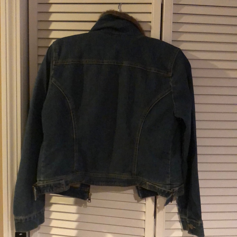 Inc fur lined jean jacket NWT - Picture 3 of 3